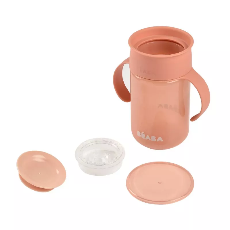 Beaba Ποτήρι Εκπαίδευσης 360° Ροζ 200 ml