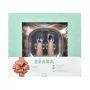 Beaba First Meals Σετ Δώρου 3 σε 1 (Πιάτο, Σετ Μαχαιροπίρουνων, Σαλιάρα) Savannah Bloom