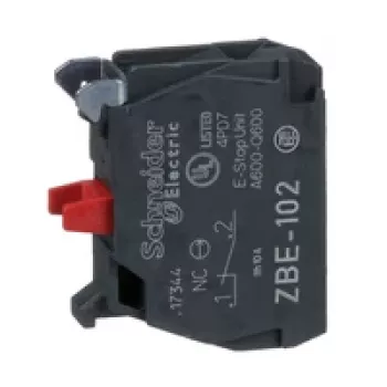 Schneider Electric ZBE102 βοηθητικό μπλοκ επαφών, 1 NO, βύσμα βιδωτό, Harmony XB4/XB5