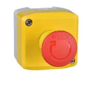 APC XALK178F σταθμός διακόπτη έκτακτης ανάγκης, 40 mm μανιτάρι, κόκκινο/κίτρινο, IP69K, πολυανθρακικό, 600 V