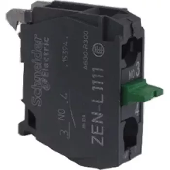 Schneider Electric ZENL1111 Harmony XALD/XALK κενό κουτί για χειριστήρια, 1 άνοιγμα, πολυανθρακικό, ανοιχτό γκρι/κίτρινο, IP66/IP67/IP69/IP69K