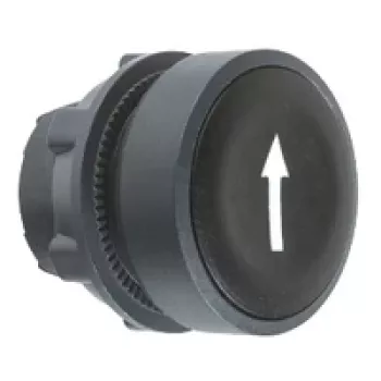 APC ZB5AA335 Harmony XB5 επίπεδη κεφαλή μπουτόν, μαύρη, πλαστικό, 22 mm τοποθέτηση, IP69K