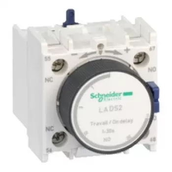 APC Schneider Electric LADS2 μπλοκ βοηθητικών επαφών, 2 NO, βιδωτοί ακροδέκτες, λευκό