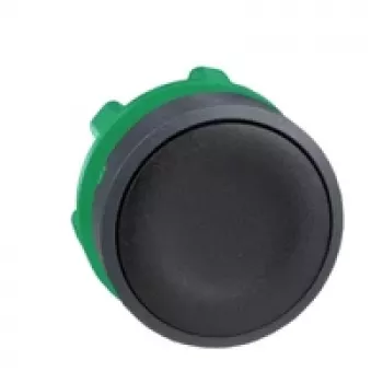 Schneider Electric ZB5AA2 επίπεδη κεφαλή διακόπτη πίεσης, μαύρο, 22 mm, Harmony XB5