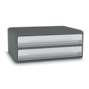 CEP Office Solution MoovUp Θήκη Συρταριών Ανοιχτό Γκρι DIN A4 Οριζόντια με 2 Συρτάρια