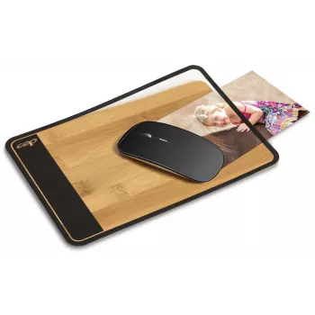 CEP Office Solution Mousepad Μαύρο/Μπαμπού