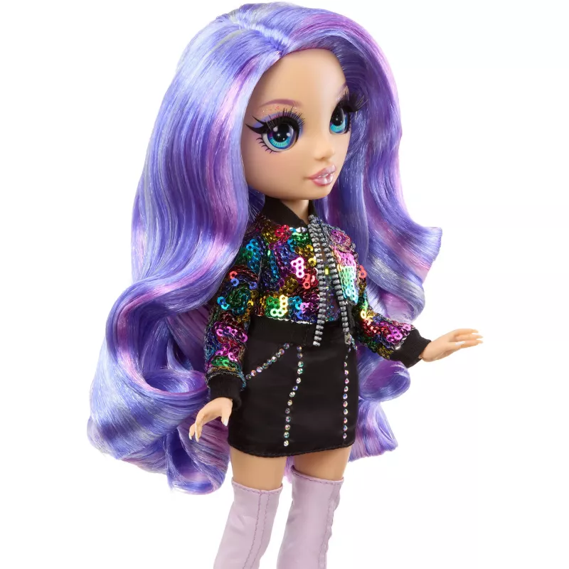 MGA Rainbow High Violet Willow Κούκλα μόδας με 2 σύνολα και αξεσουάρ