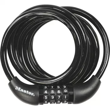 Master Lock Σπειροειδές Κλειδαριά Καλωδίου 180cm 8221EURDPRO