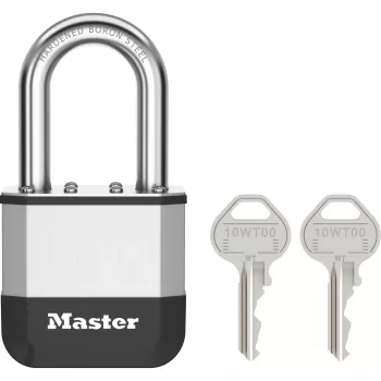 Master Lock Elite 52mm Λουκέτο από Συμπαγές Ορείχαλκο με 38mm Σκληρυμένη Αγκύλη Χάλυβα, Κύλινδρος 5 Πείρων, Διαφορετικό Κλειδί, Περιλαμβάνει 2 Κλειδιά