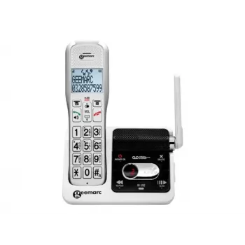 Geemarc AmpliDECT 595 ULE Ασύρματο τηλέφωνο με τηλεφωνητή, Λευκό