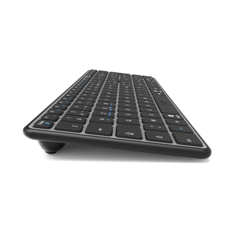 PORT Designs FR - Πληκτρολόγιο Compact Pro Επαναφορτιζόμενο Bluetooth AZERTY Μαύρο
