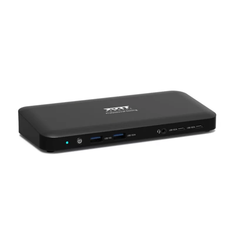 PORT Designs USB-C Office Dock - 3x 4K EU Καλώδιο βιδωτό