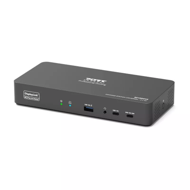 PORT Designs Universal Σταθμός σύνδεσης USB-C με 2x 4K υποστήριξη οθόνης