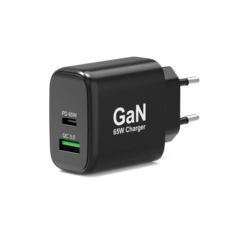 PORT Designs 2-Port GaN USB-C/A φορτιστής 4 σε 1 65W μαύρο