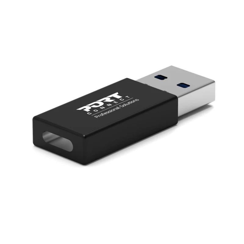PORT Designs μετατροπέας USB-A σε USB-C - προσαρμογέας USB 2.0 - μαύρο