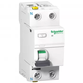 Schneider Electric A9Z21240 Acti9 iID Διακόπτης προστασίας διαρροής (RCCB) 2P 40A 30mA Τύπος A 220-240V AC IP20 Λευκό