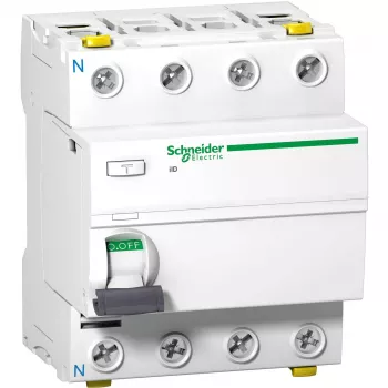 APC Schneider Electric A9Z21463 Διακόπτης προστασίας διαρροής RCCB Τύπος A 4P 63A 30mA 380-415V AC IP20