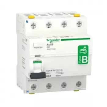 Schneider Electric A9Z51440 Ρελέ διαφυγής 4P 40A Τύπος B-EV για σταθμούς φόρτισης EV