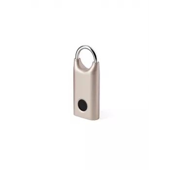 LEXON Nomaday λουκέτο δακτυλικού αποτυπώματος Soft Gold LL128D