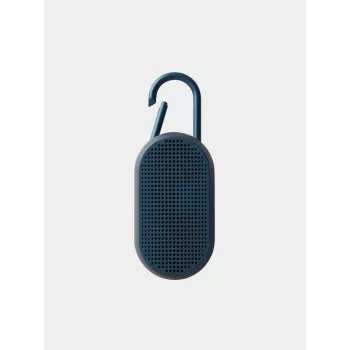 Lexon Mino T φορητό ηχείο Bluetooth με βάση φόρτισης και καραμπίνερ, σκούρο μπλε, IPX4, 3W, TWS, τηλεχειριστήριο selfie, LA124DB9
