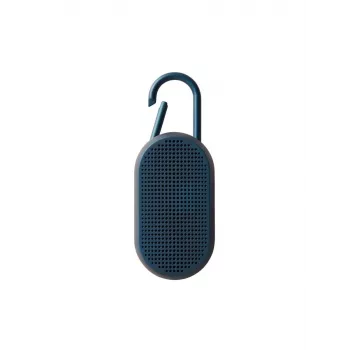Lexon Mino T φορητό ηχείο Bluetooth με βάση φόρτισης και καραμπίνερ, σκούρο μπλε, IPX4, 3W, TWS, τηλεχειριστήριο selfie, LA124DB9