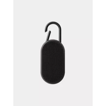 Lexon Mino T φορητό ηχείο Bluetooth με βάση φόρτισης και καραμπίνερ, μαύρο