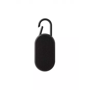 Lexon Mino T φορητό ηχείο Bluetooth με βάση φόρτισης και καραμπίνερ, μαύρο