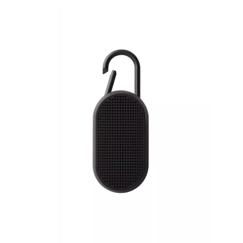 Lexon Mino T φορητό ηχείο Bluetooth με βάση φόρτισης και καραμπίνερ, μαύρο
