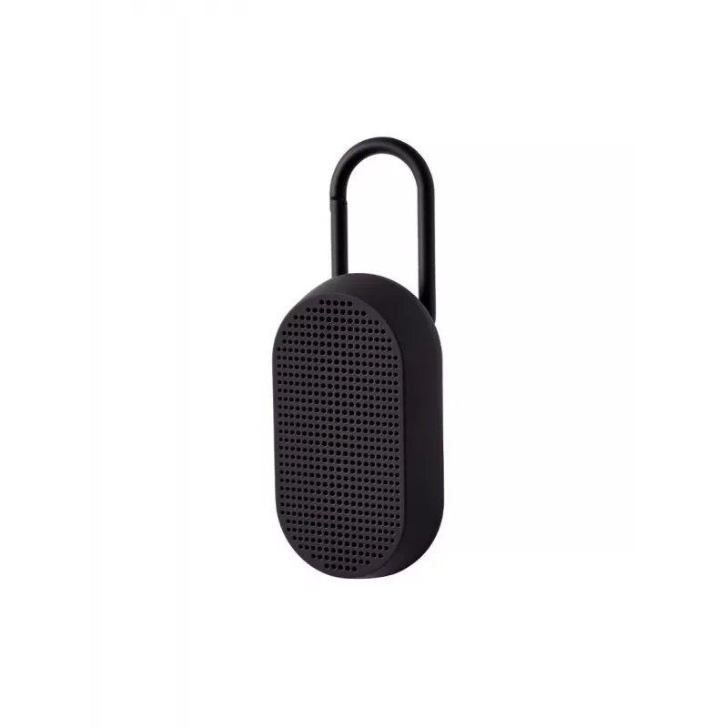 Lexon Mino T φορητό ηχείο Bluetooth με βάση φόρτισης και καραμπίνερ, μαύρο