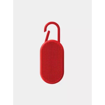 Lexon Mino T Φορητό Ηχείο Bluetooth με Βάση και Καραμπίνερ, Κόκκινο