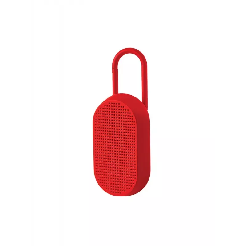 Lexon Mino T Φορητό Ηχείο Bluetooth με Βάση και Καραμπίνερ, Κόκκινο