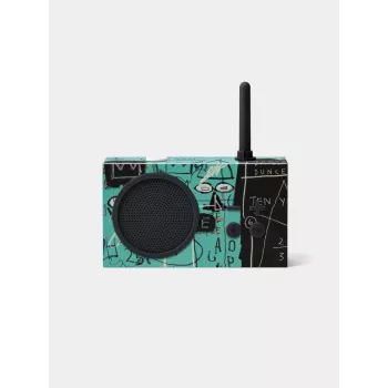 Lexon Tykho 3 X JMB ραδιόφωνο Bluetooth φορητό FM ραδιόφωνο με έργο τέχνης Basquiat, μαύρο