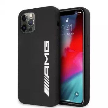 AMG AMHCP12LSGLBGN Θήκη Σιλικόνης για iPhone 12 Pro Max 6,7 ιντσών Μαύρη με Μεγάλο Λογότυπο