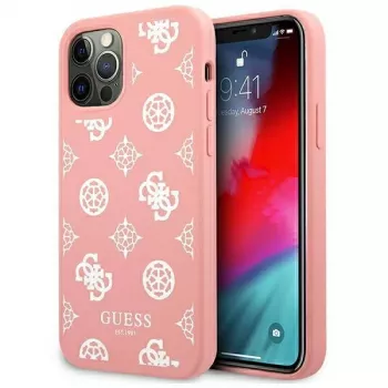 Guess GUHCP12LLSPEWPI Θήκη για iPhone 12 Pro Max 6,7 ιντσών Ροζ Συλλογή Peony