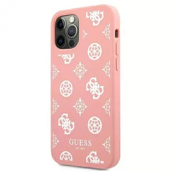 Guess GUHCP12LLSPEWPI Θήκη για iPhone 12 Pro Max 6,7 ιντσών Ροζ Συλλογή Peony