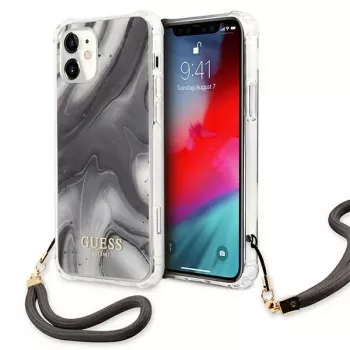 Guess GUHCP12SKSMAGR Θήκη για iPhone 12 Mini 5,4 ιντσών Γκρι Συλλογή Marble