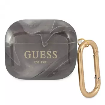 Guess GUA3UNMK Θήκη AirPods 3 Μαύρη Marble Collection