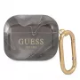 Guess GUA3UNMK Θήκη AirPods 3 Μαύρη Marble Collection