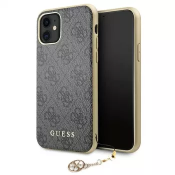 Guess GUHCN61GF4GGR Σκληρή Θήκη iPhone 11 6,1 ίντσες 4G Charms Collection - Γκρι