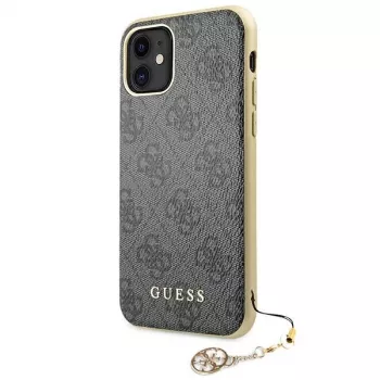 Guess GUHCN61GF4GGR Σκληρή Θήκη iPhone 11 6,1 ίντσες 4G Charms Collection - Γκρι