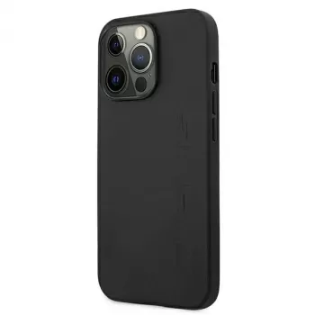 AMG AMHCP13LDOLBK Σκληρή Θήκη iPhone 13 Pro Γνήσιο Δέρμα Hot Stamped Μαύρη