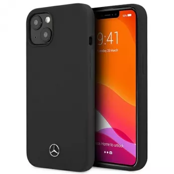 Mercedes-Benz Silicone Line Σκληρή Θήκη για Apple iPhone 13 mini 5,4 ίντσες - Μαύρη