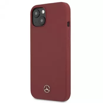 Mercedes-Benz Silicone Line Σκληρή Θήκη για iPhone 13/14/15 6,1 ίντσες Κόκκινη