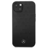 Mercedes-Benz Σκληρή Θήκη iPhone 13 Mini Δέρμα Stars Pattern Μαύρη