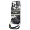 Guess GUHCP13XKCABBK Σκληρή Θήκη iPhone 13 Pro Max Camo Strap Collection Μαύρη