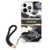 Guess GUHCP13XKCABBK Σκληρή Θήκη iPhone 13 Pro Max Camo Strap Collection Μαύρη