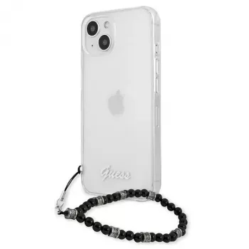 Guess GUHCP13MKPSBK iPhone 13 / 14 / 15 6,1 ίντσες Διάφανη Σκληρή Θήκη Black Pearl