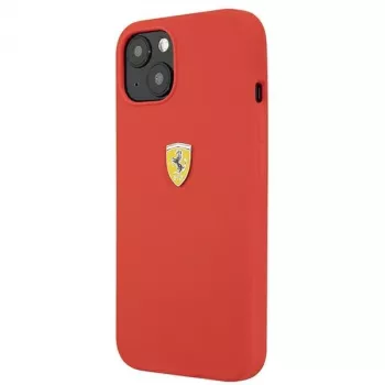 Ferrari FESSIHCP13SRE Σκληρή Θήκη Σιλικόνης για Apple iPhone 13 mini 5,4 ίντσες Κόκκινη