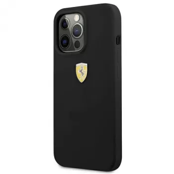 Ferrari FESSI Σκληρή Θήκη Σιλικόνης για iPhone 13 Pro Max 6,7 ίντσες Μαύρη