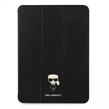 Karl Lagerfeld KLFC12OKMK Θήκη Βιβλίου για iPad Pro 12,9 ίντσες (2021/2022) - Μαύρη Saffiano Karl Iconic